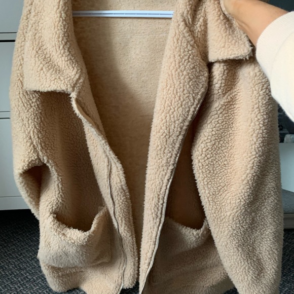 Camel teddy jacket - Picture 2 of 2